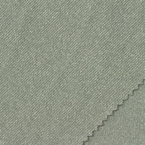 Heathered Sage Marl Rib Knit, Nylon-Poly