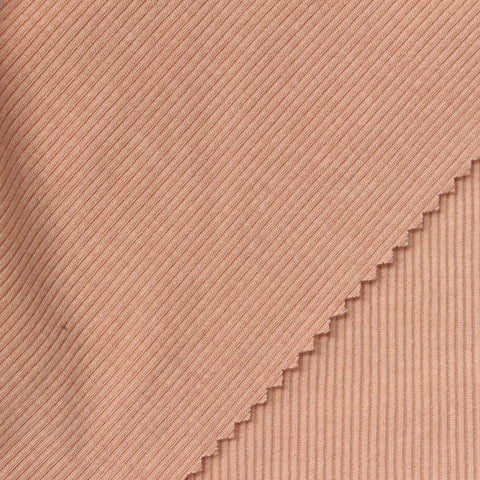Polyester Stretch Rib Knit Fabric, 290 gsm, 140 cm — Orange
