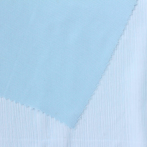 100% Polyester Chiffon Fabric, 75 gsm, 142 cm — Blue