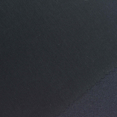 Viscose Polyester Stretch Scuba Knit Fabric, 260 gsm, 155 cm — Navy