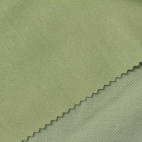 Nylon Viscose Stretch Interlock Knit Fabric, 300 gsm, 155 cm — Green
