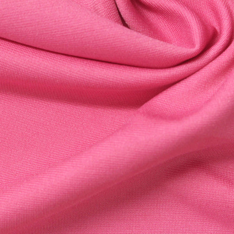Polyester Stretch Ponte Knit Fabric, 310 gsm, 160 cm — Pink
