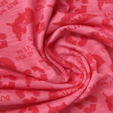 Printed Slub Modal Cotton Stretch Jersey Knit Fabric, 140 gsm, 190 cm — Pink — photo 1