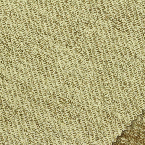 Light Beige Fine-Marl French Terry, Poly-Cotton