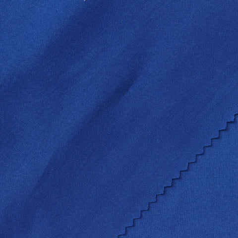 Polyester Stretch Milk Silk Knit Fabric, 170 gsm, 160 cm — Blue