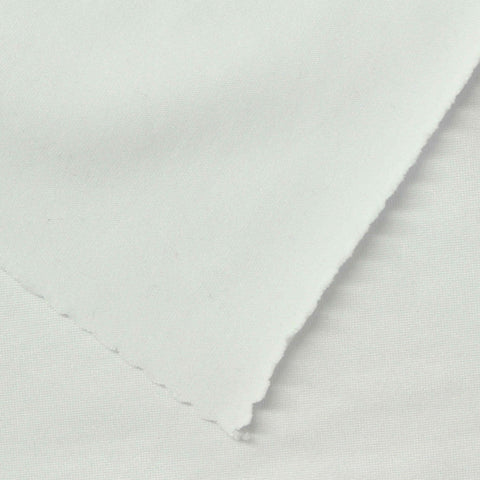 Polyester Stretch Milk Silk Knit Fabric, 180 gsm, 165 cm — White