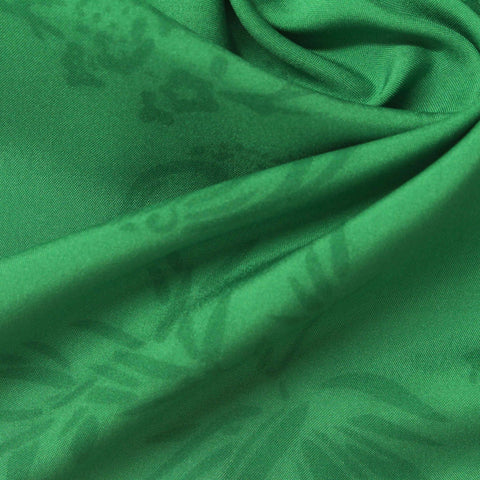 Green Floral Jacquard, Polyester