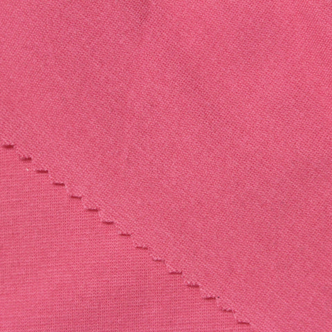 Viscose Nylon Stretch Ponte Knit Fabric, 325 gsm, 160 cm — Pink