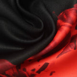 Red Floral Scuba Knit, Polyester, 330 gsm — photo 1