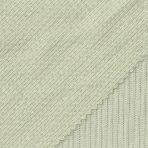 Light Sage Rib Knit, Poly-Viscose