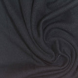 Modal Stretch Rib Knit Fabric, 200 gsm, 150 cm — Black — photo 1