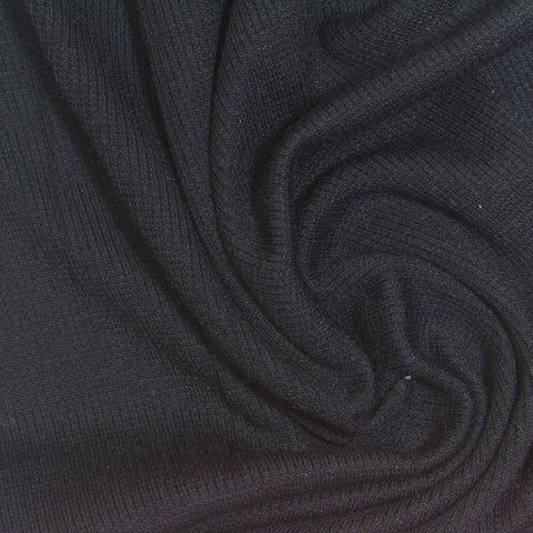 Black Rib Knit, Modal