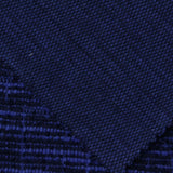 Dark Blue Horizontal-Band Chunky Knit, Poly-Cotton — photo 1