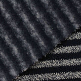 Navy Marled-Stripe Chunky Knit, Cotton-Poly — photo 1