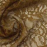 Olive-Brown Floral Lace, Nylon — photo 1
