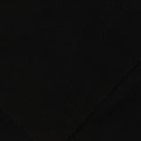 Polyester Stretch Rib Knit Fabric, 284 gsm, 160 cm — Black — photo 1