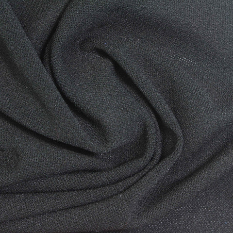 Dark Grey Marl Warp Knit, Polyester, 140 gsm