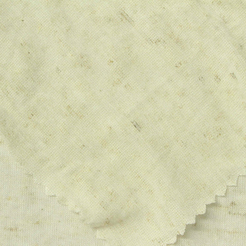 Pale Yellow Marl Jersey Knit, Viscose-Linen