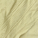 Yellow Eyelet Pointelle Knit, Cotton-Poly — photo 1