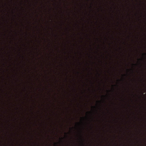 Brushed Cotton Polyester French Terry Fabric, 260 gsm, 170 cm — Red