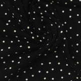 White Polka-Dot Knit, Viscose — photo 1