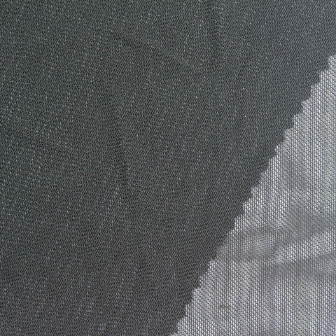 Polyester Stretch Mesh Fabric, 100 gsm, 160 cm — Black