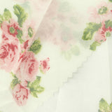 Pink Roses Chiffon, Polyester — photo 1