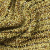 Gold Horizontal-Stripe Bouclé, Polyester — photo 1