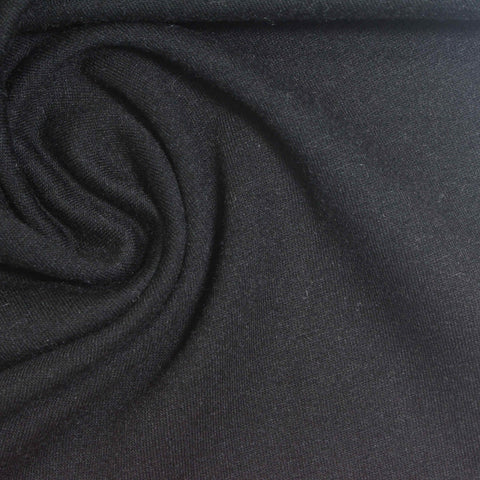 Polyester Viscose Stretch French Terry Fabric, 261 gsm, 165 cm — Grey