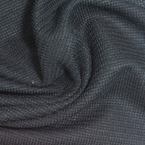 Charcoal Ribbed Rib Knit, Polyester