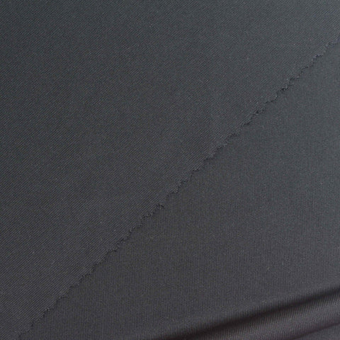Polyester Stretch Interlock Knit Fabric, 210 gsm, 155 cm — Navy