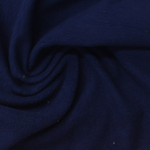 Polyester Stretch Fleece Fabric, 200 gsm, 160 cm — Navy