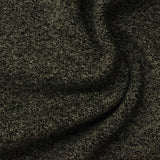 Dark Green Marl Rib Knit, Poly-Viscose, 570 gsm — photo 1