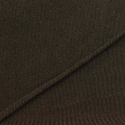 Dark Brown Jersey Knit, Cotton-Modal