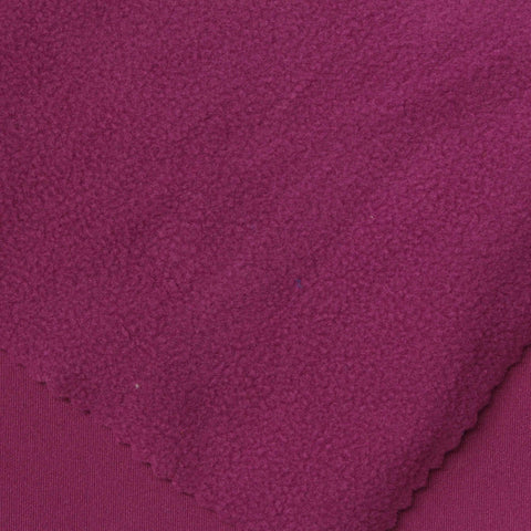 Polyester Stretch Fleece Fabric, 230 gsm, 160 cm — Purple
