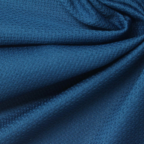Jacquard 100% Polyester Warp Knit Fabric, 120 gsm, 160 cm — Blue