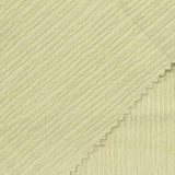 Light Yellow Vertical-Stripe Crepe, Polyester — photo 1