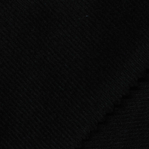 100% Polyester Knit Fabric, 100 gsm, 150 cm — Black