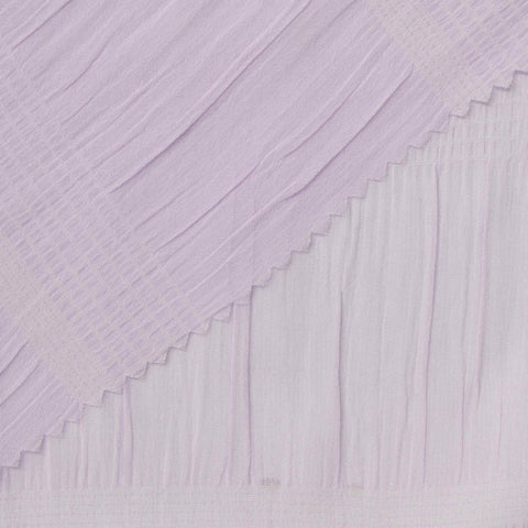 Light Purple Crinkled Crepe, Polyester