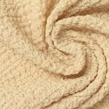 Beige Tone-on-Tone Crepe, Polyester — photo 1