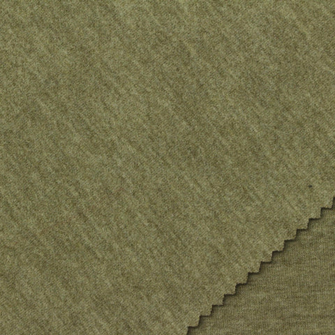 Viscose Acrylic Blend Stretch Scuba Knit Fabric, 380 gsm, 172 cm — Green