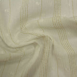Gold Vertical-Stripe Crepe, Viscose — photo 1