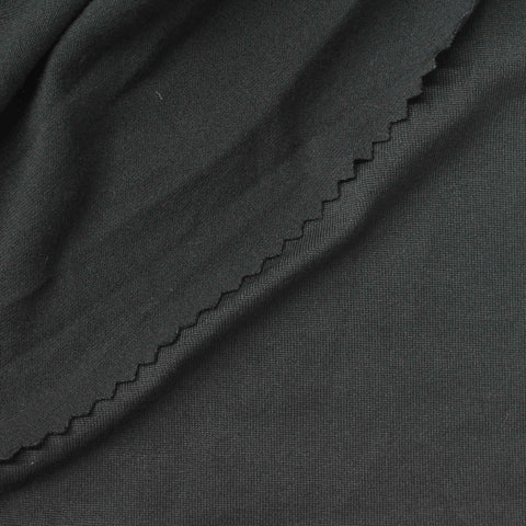 Brushed Polyester Stretch Milk Silk Knit Fabric, 190 gsm, 160 cm — Grey