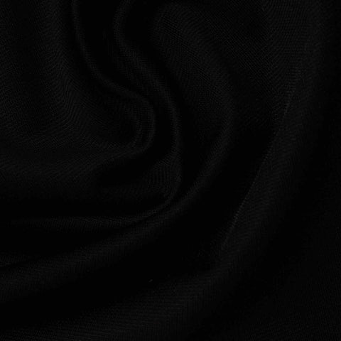 Viscose Nylon Stretch Ponte Knit Fabric, 210 gsm, 153 cm — Black, ref EF-227529