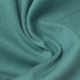 Cotton Stretch Rib Knit Fabric, 395 gsm, 135 cm — Green — photo 1