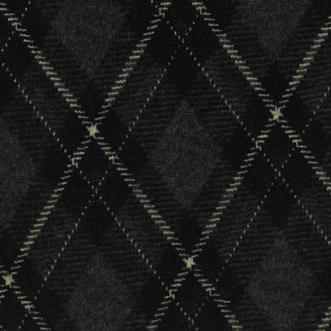 Dark Grey Argyle Jacquard, Poly-Viscose