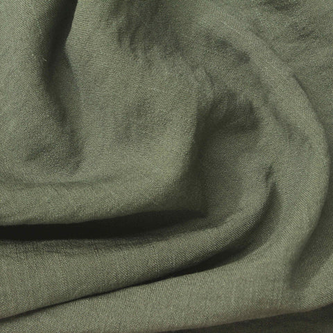 Muted Sage Linen-Look, Viscose-Poly