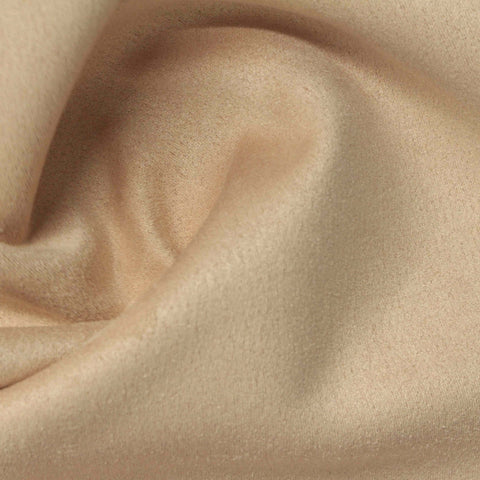 Polyester Stretch Faux Suede Fabric, 330 gsm, 150 cm — Beige
