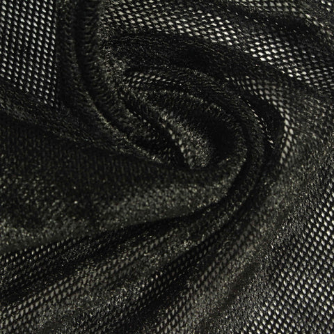 Black Marl Knit, Polyester, 160 gsm