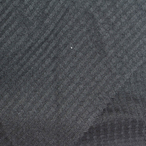 Dark Grey Heather Waffle Knit, Cotton-Poly